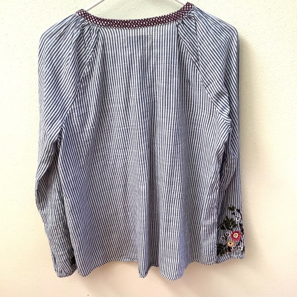 Ruff Hewn boho peasant blouse cotton size S - Picture 2 of 4